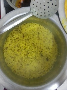 rice water dried