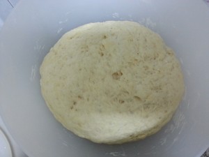 chicken bread dough risen