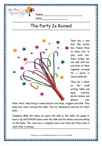 The party ruined grade 1 comprehension