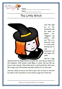 little witch grade 1 comprehension