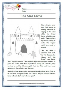 sand castle grade 1 comprehension