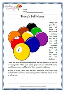 tracys ball house grade 1 comprehension