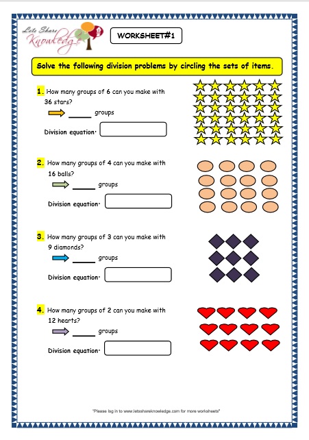  Division by Grouping worksheet