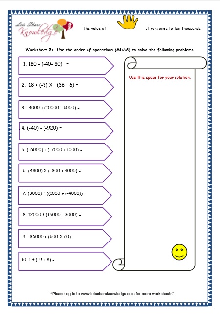  Renumeration of Numbers worksheets