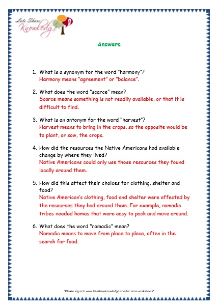 Comprehensions for Grade 3 (Ages 7 - 9) Worksheets Passage 20 - Lets ...