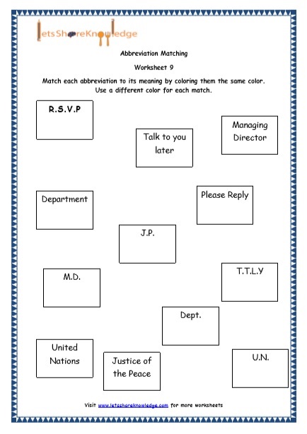 Common acronyms - ESL worksheet by mc2602