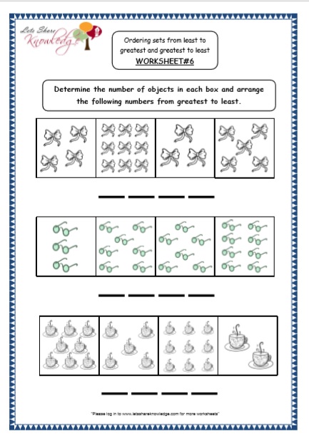  Kindergarten Ordering Numbers words in Sentences Printable Worksheets Worksheet