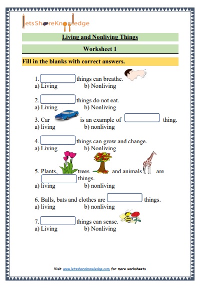 Science Worksheet For Class 3 / Use this worksheet to practice past
