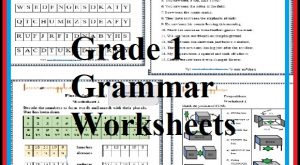 Grade 1 Grammar Printable Worksheets