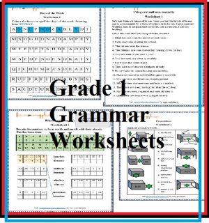 Grade 1 Grammar Printable Worksheets