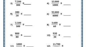 Dividing by Multiples of 10 grade 4 maths resources printable worksheets w5