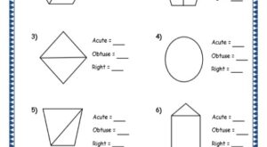 geonmetry Revising Different Types of Lines & Angles grade 4 maths resources printable worksheets