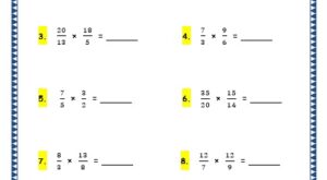 multiplying improper fractions grade 4 maths resources printable worksheets