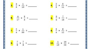 multiplying proper fractions grade 4 maths resources printable worksheets