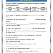 Grade 7: Vocabulary Worksheets Week 1 – Lets Share Knowledge